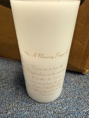 A Morning Prayer Decorative White Tumbler
